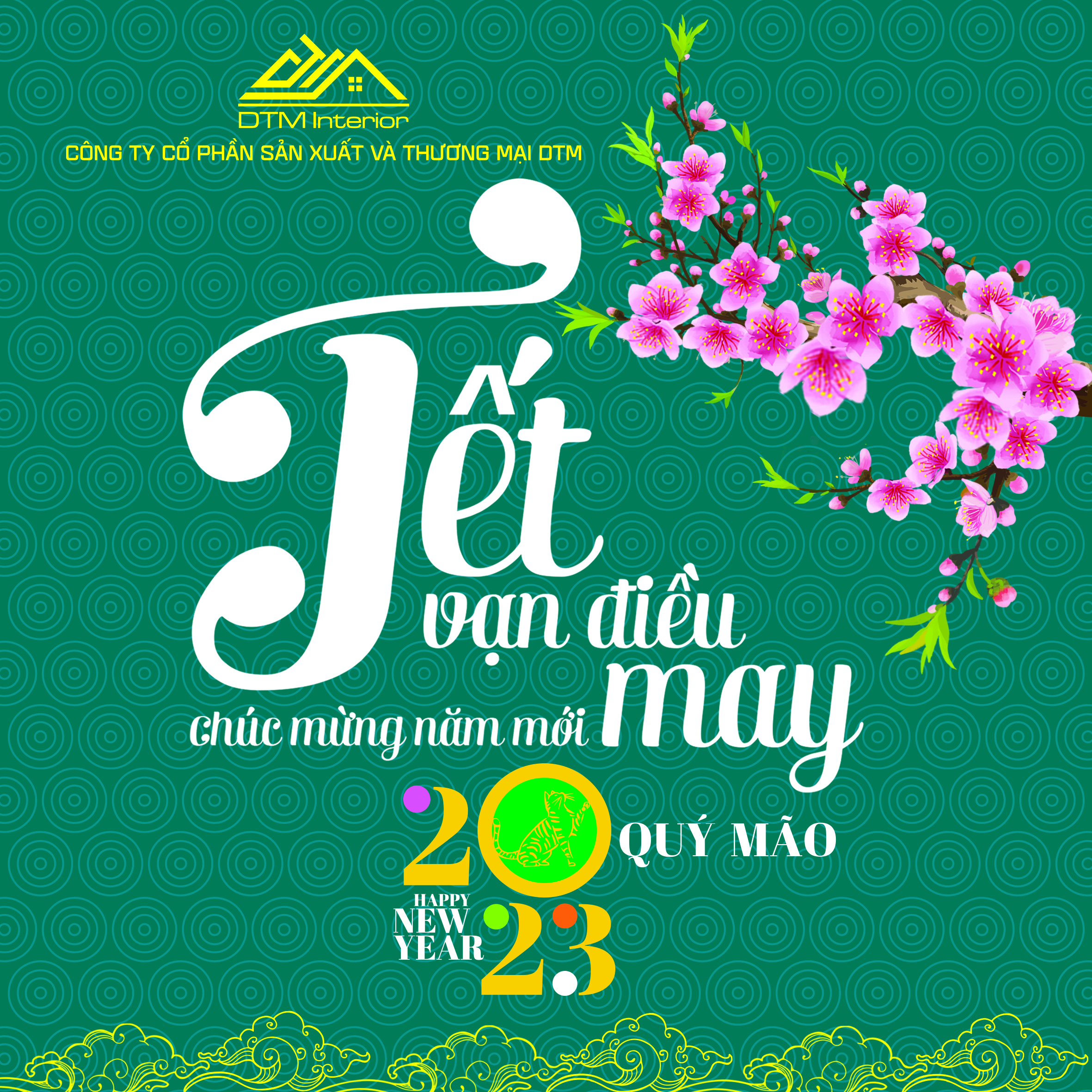 Chúc mừng năm mới 2023 nội thất DTM
